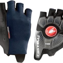 Castelli Rosso Corsa Espresso Gloves - Savile Blue for Short Finger -Gloves Sales Shop 4519026 414 M