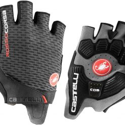 Castelli Rosso Corsa Pro V Gloves - Dark Grey for Short Finger -Gloves Sales Shop 4521024 030 S