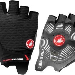 Castelli Rosso Corsa 2 Women's Gloves - Black for Short Finger 9 Castelli Rosso Corsa 2 Women's Gloves - Black for Short Finger -Gloves Sales Shop 4521061 010 M