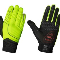 GripGrab Hurricane Hi-Vis Windproof Midseason Gloves for Long Finger