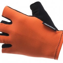 Santini Brisk Gloves - Orange for Short Finger