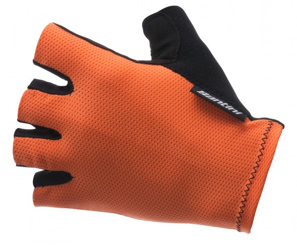 Santini Brisk Gloves - Orange for Short Finger 1 Santini Brisk Gloves - Orange for Short Finger